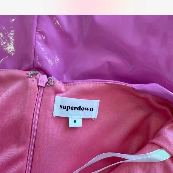 Superdown Shiny Pink Dress - Picture 5 of 6